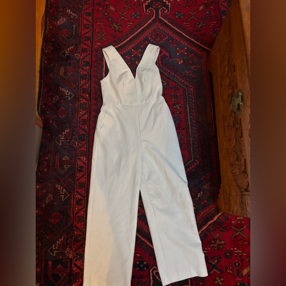 Club Monaco White Jumpsuit